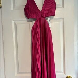 Pink Abercrombie and Fitch cutout dress. NWT